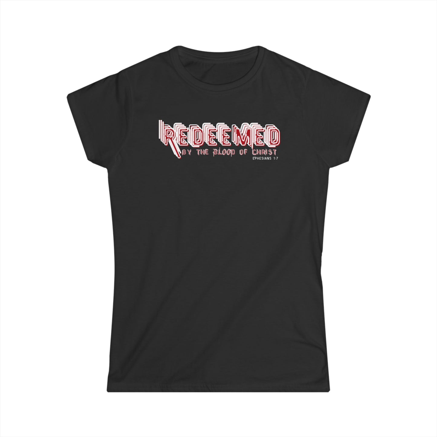 Redeemed Women's Softstyle Tee | Christian Faith Shirt, Inspirational Gift, Religious Apparel, Faith-Based Fashion, Church Wear