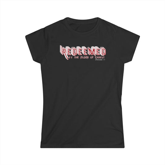 Redeemed Women's Softstyle Tee | Christian Faith Shirt, Inspirational Gift, Religious Apparel, Faith-Based Fashion, Church Wear